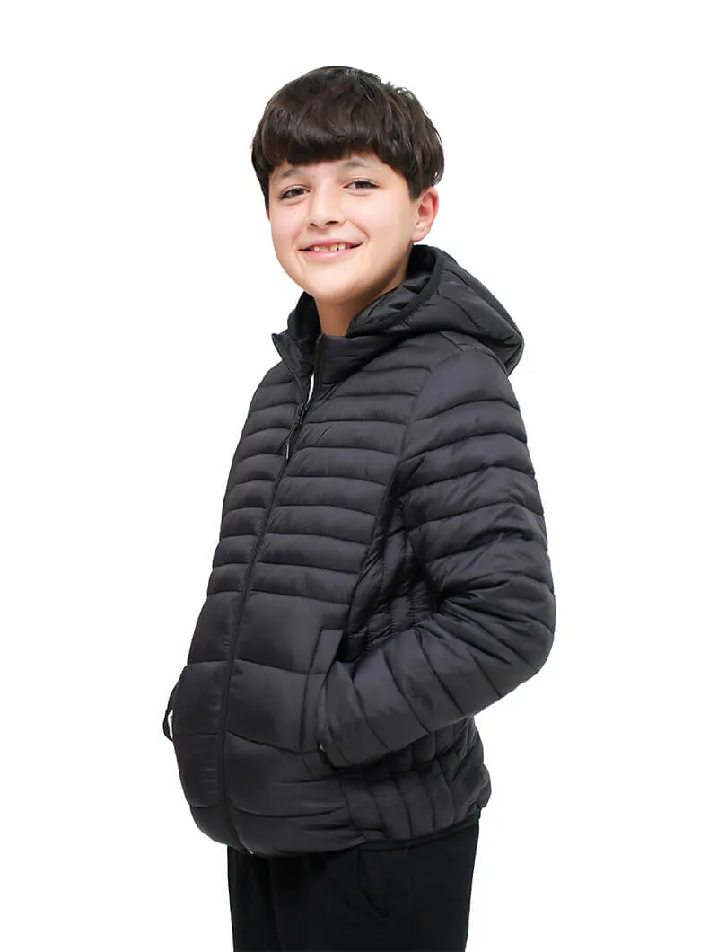 Doudoune légère à capuche garçon